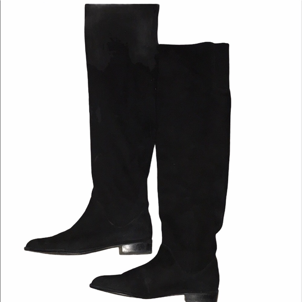 Stuart Weitzman Suede Black Boots
